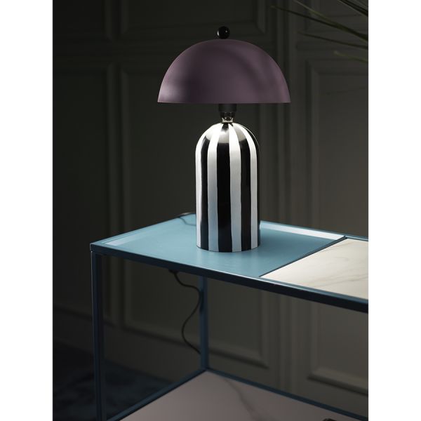 Светильник настольный anniken, D25х38 см, черный/белый/лиловый Bergenson Bjorn
