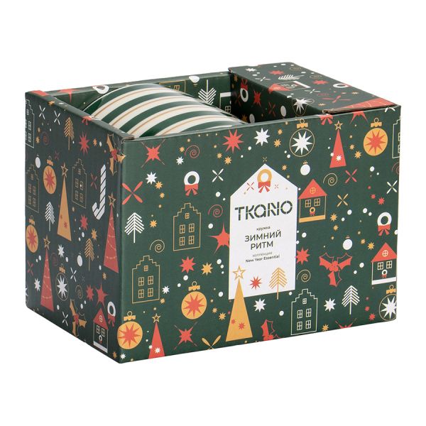 Кружка Зимний ритм из коллекции new year essential, 345 мл Tkano