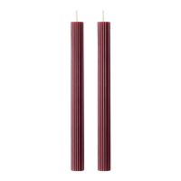 Набор из двух свечей бордового цвета из коллекции edge, 24.5 см Tkano