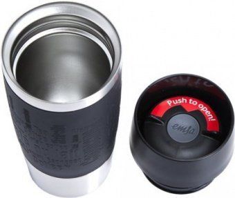 Термокружка 0,36 л Travel Mug EMSA черная 