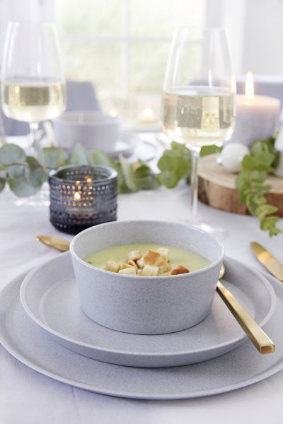 Тарелка connect organic 20,5 см синяя