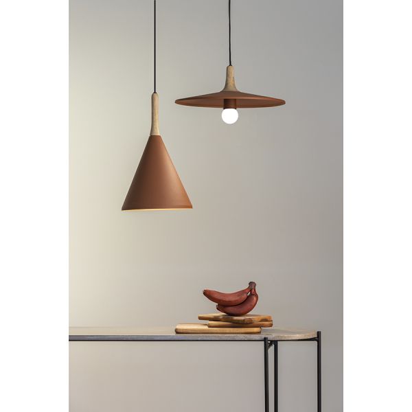 Светильник подвесной mango pyor, D29х26 см, коричневый Bergenson Bjorn