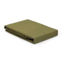 Простыня из премиального сатина оливкового цвета из коллекции essential, 240х270 см Tkano