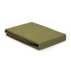 Простыня из премиального сатина оливкового цвета из коллекции essential, 240х270 см Tkano