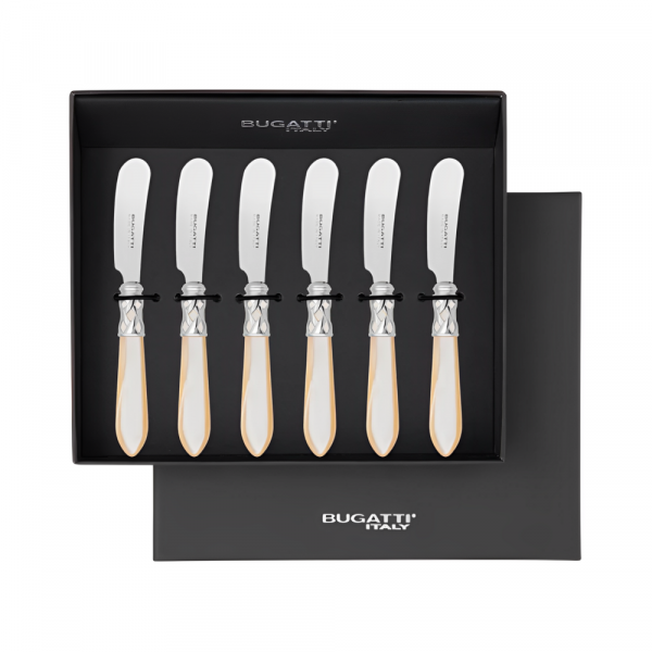 Набор из 6 ножей для масла Aladdin, цвет слоновая кость, 15 см     (1)     ALCAM-N4232