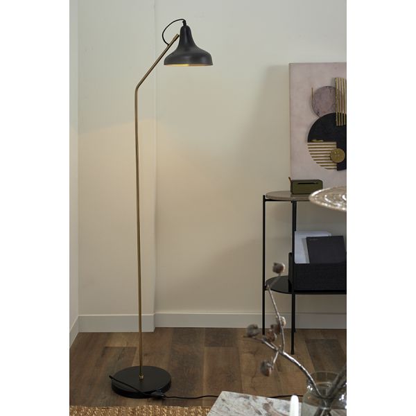 Торшер enkel sand 165 см золотистый/черный Bergenson Bjorn