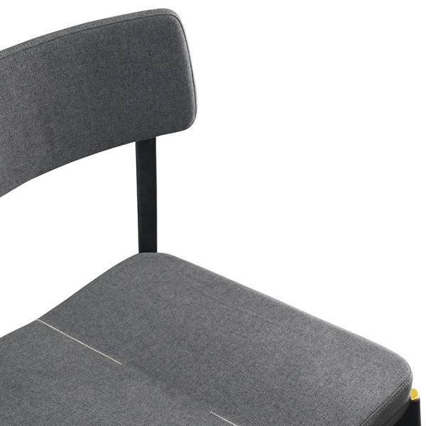 Стул aska рогожка черный/темно-серый Latitude