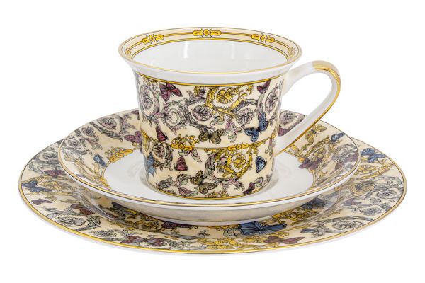 Чайный сервиз Бабочки на 6 персон, 21 предмет Royal Crown