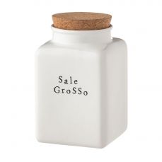 Ёмкость для соли с крышкой Bianca Easy 18.5 см, Nuova Cer, 9063/5-EAW