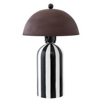 Светильник настольный anniken, D25х38 см, черный/белый/сливовый Bergenson Bjorn