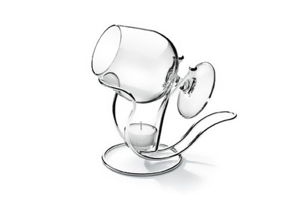 Бокал для коньяка на подставке с подогревателем 