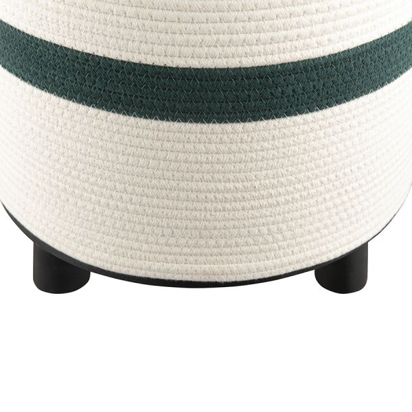 Пуф andrin, светло-бежевый/зеленый Bergenson Bjorn