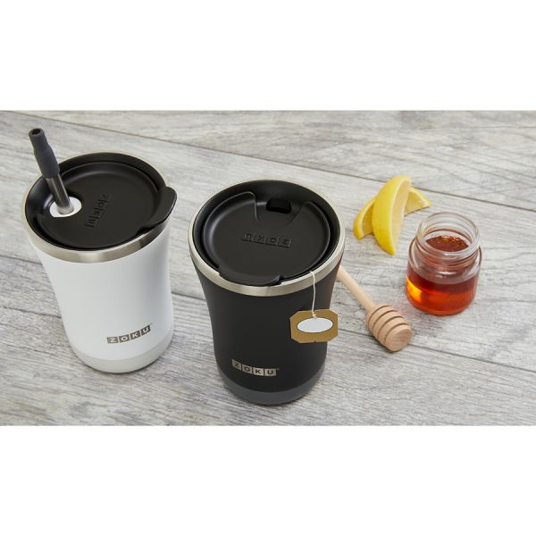 Термокружка zoku 350 мл розовая