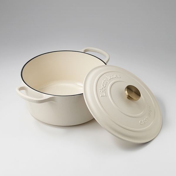 Кастрюля с крышкой из коллекции 'Шеффилд', 26 см, молочная Liberty Jones