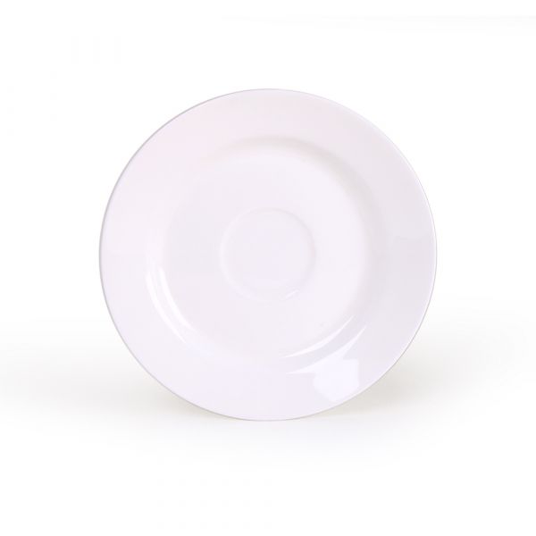 Чайная пара банкетная 250 мл, белый костяной фарфор, АККУ