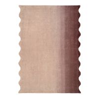 Ковер из шерсти over horizon цвета марсала из коллекции trendy ruffles Tkano