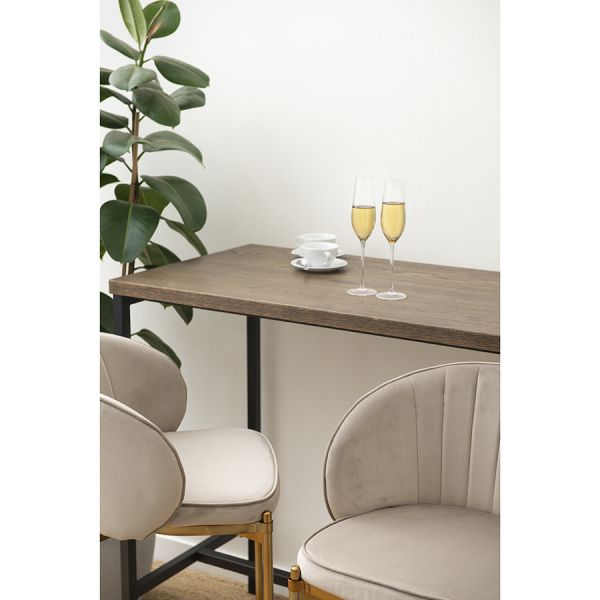 Стул барный coral, велюр, серо-бежевый Bergenson Bjorn