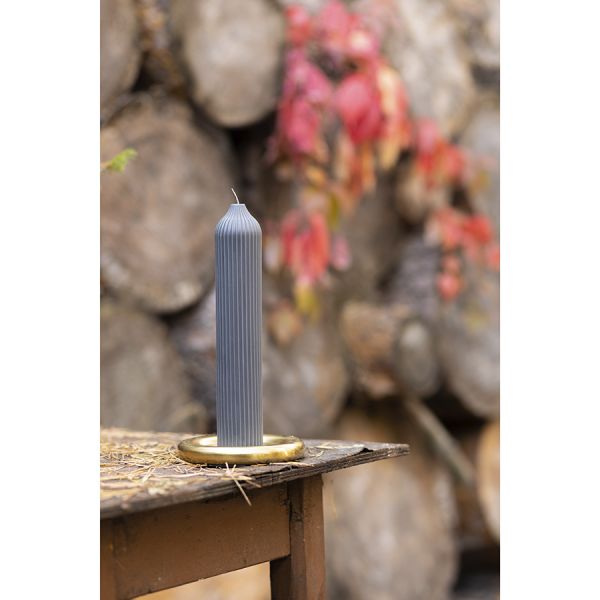 Свеча декоративная графитового цвета из коллекции edge 25,5см