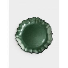 Тарелка закусочная 21 см, стекло, зеленая, Seville Anna Lafarg