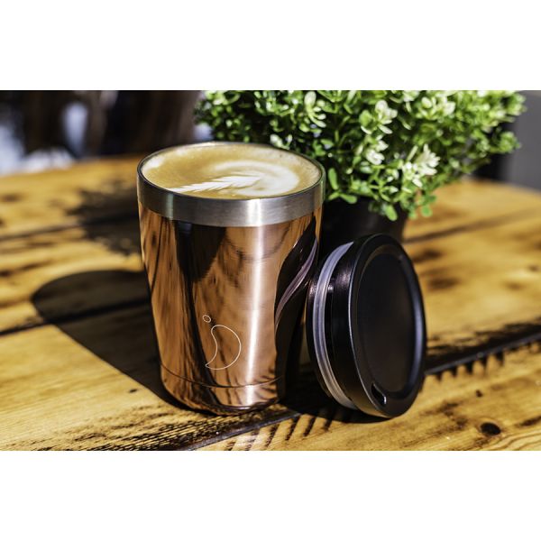 Термокружка coffee cup 340 мл Сhrome rose gold