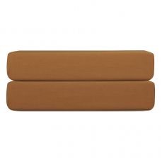 Простыня на резинке из сатина из коллекции meditation, caramel, 180х200х30 см Tkano