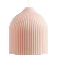 Свеча декоративная бежево-розового цвета из коллекции edge, 10,5 см