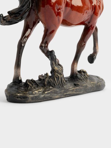 Статуэтка 22 см, полирезин, коричневая, Бегущая лошадь, Horse Anna Lafarg
