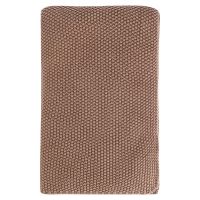 Плед из стираного хлопка цвета мокко из коллекции essential, 130x180 см Tkano