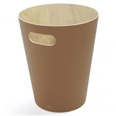 Корзина для мусора woodrow, 7,5 л, коричневая Umbra