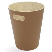 Корзина для мусора woodrow, 7,5 л, коричневая Umbra