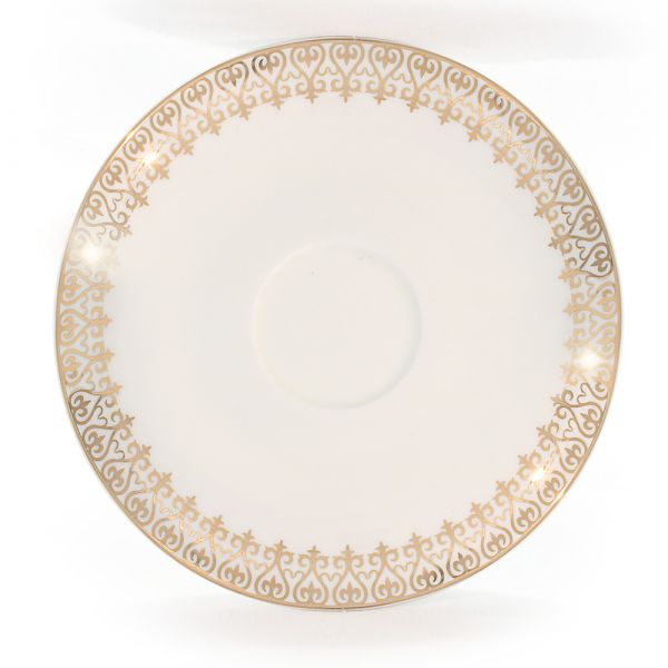 Набор чайных пар Акку из костяного фарфора на 6 персон 12 предметов