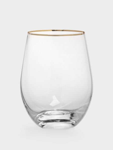 Стакан 500 мл, 2 шт, стекло, золотистый кант, Ravello Anna Lafarg
