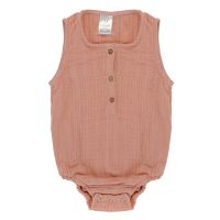 Боди из хлопкового муслина цвета пыльной розы из коллекции essential 12-18m