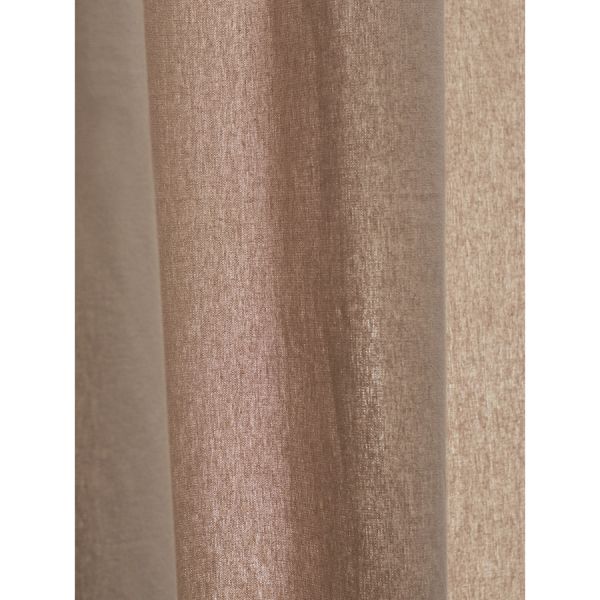 Штора из хлопка с помпонами бежево-серого цвета из коллекции essential, 150х290 см Tkano