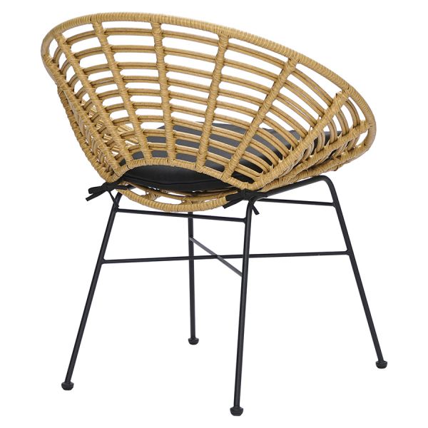 Стул vetle round, ротанг Bergenson Bjorn