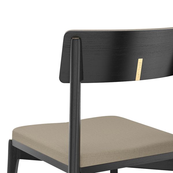 Стул aska рогожка черный/бежевый Latitude