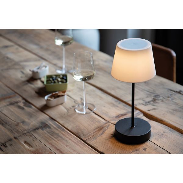Лампа настольная oscar usb 14.5х14.5х34 см черная