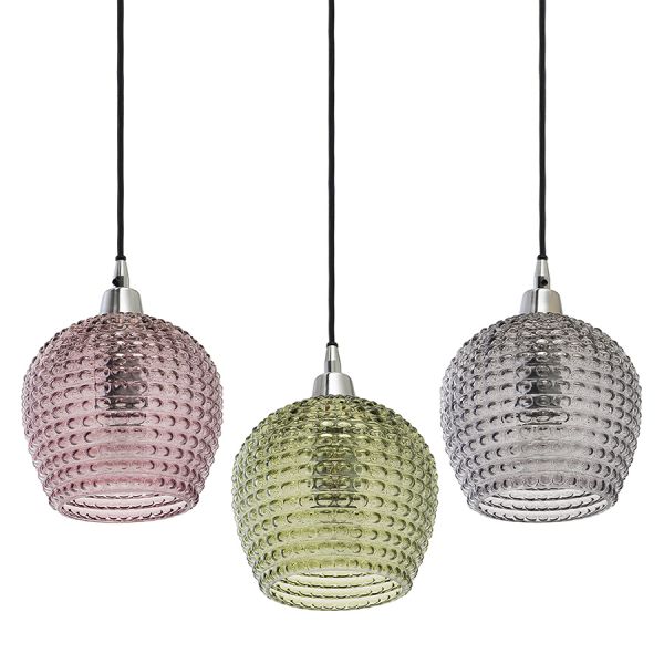 Светильник подвесной каскадный aurora, 65х18 см, сливовый/зеленый/серый Bergenson Bjorn
