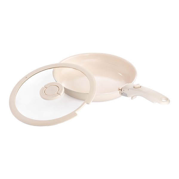 Сковорода с крышкой и съемной ручкой smart ceramic, 26 см, Smart Solutions, SS0000380