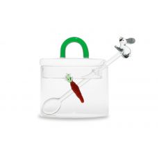 Сахарница 9 см, 300 мл, с ложкой, стекло Б, Кролик и морковка, Monterey WD Lifestyle