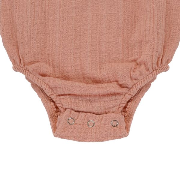 Боди из хлопкового муслина цвета пыльной розы из коллекции essential 6-9m