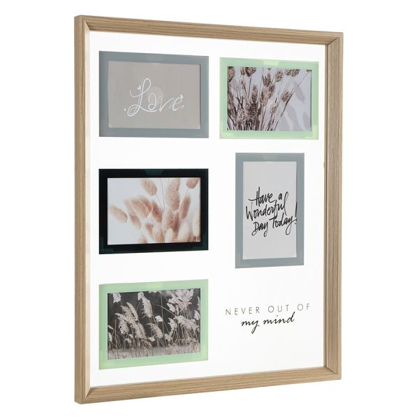 Рамка для фотографий pleasant moments, 41х51 см, белая/натуральное дерево Bergenson Bjorn