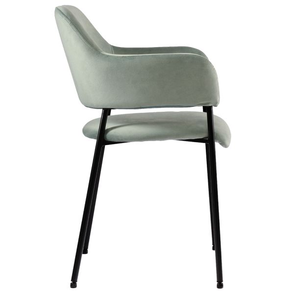 Стул viva серо-зеленый велюр