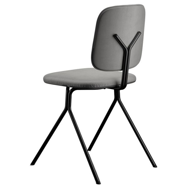 Стул ror, y, велюр, черный/серо-голубой/розовый Latitude