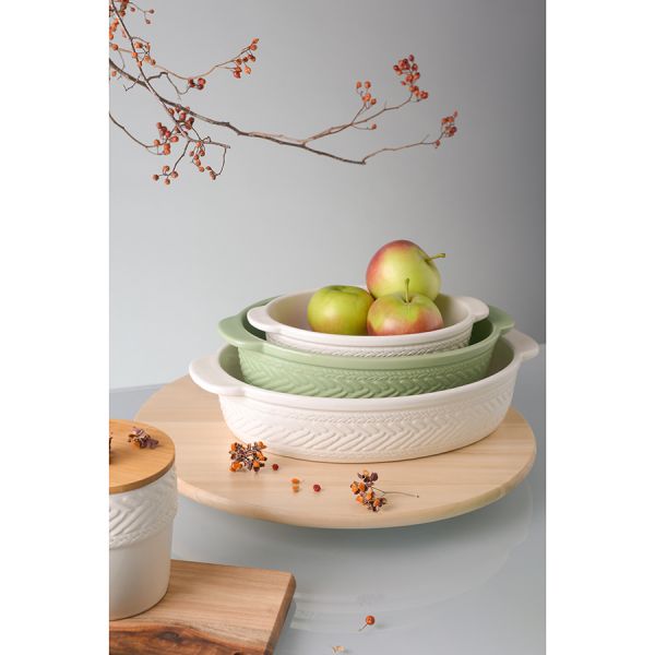 Блюдо для запекания Сountry mill 23,8х15,7 см светло-бежевое Liberty Jones