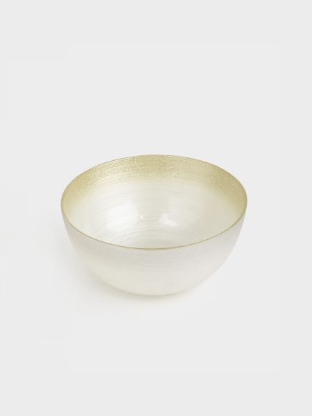 Салатник 15 см, 440 мл, стекло, молочный/шампань, Marbella Anna Lafarg