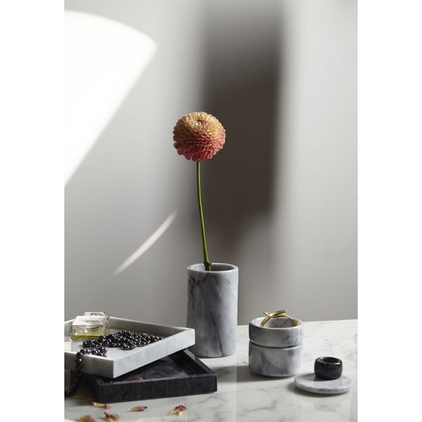 Поднос marm 25х25 см, черный мрамор Bergenson Bjorn