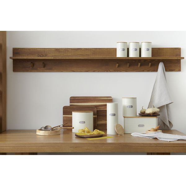 Поднос из дерева и ротанга круглый woodnes, D15 см, светлое дерево