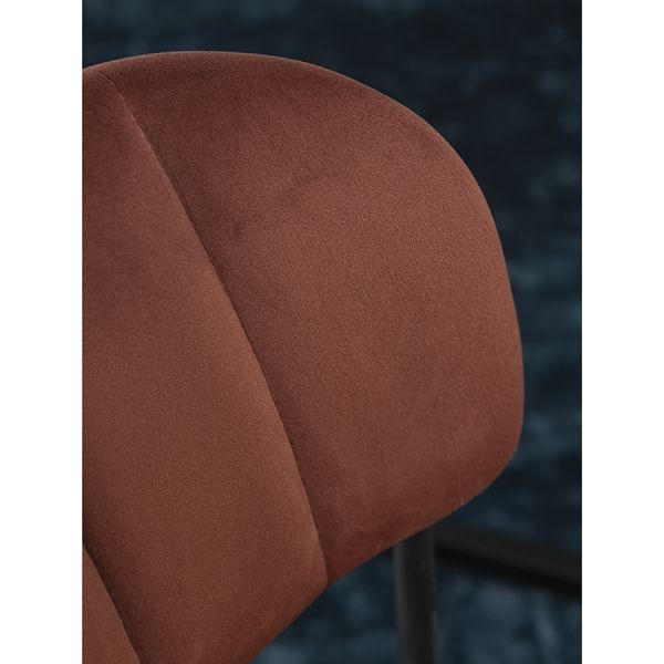 Стул барный eirill, велюр, кирпичный Bergenson Bjorn