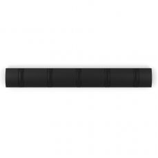 Вешалка настенная flip 50.8 см, 5 крючков, черная, Umbra, 318850-040